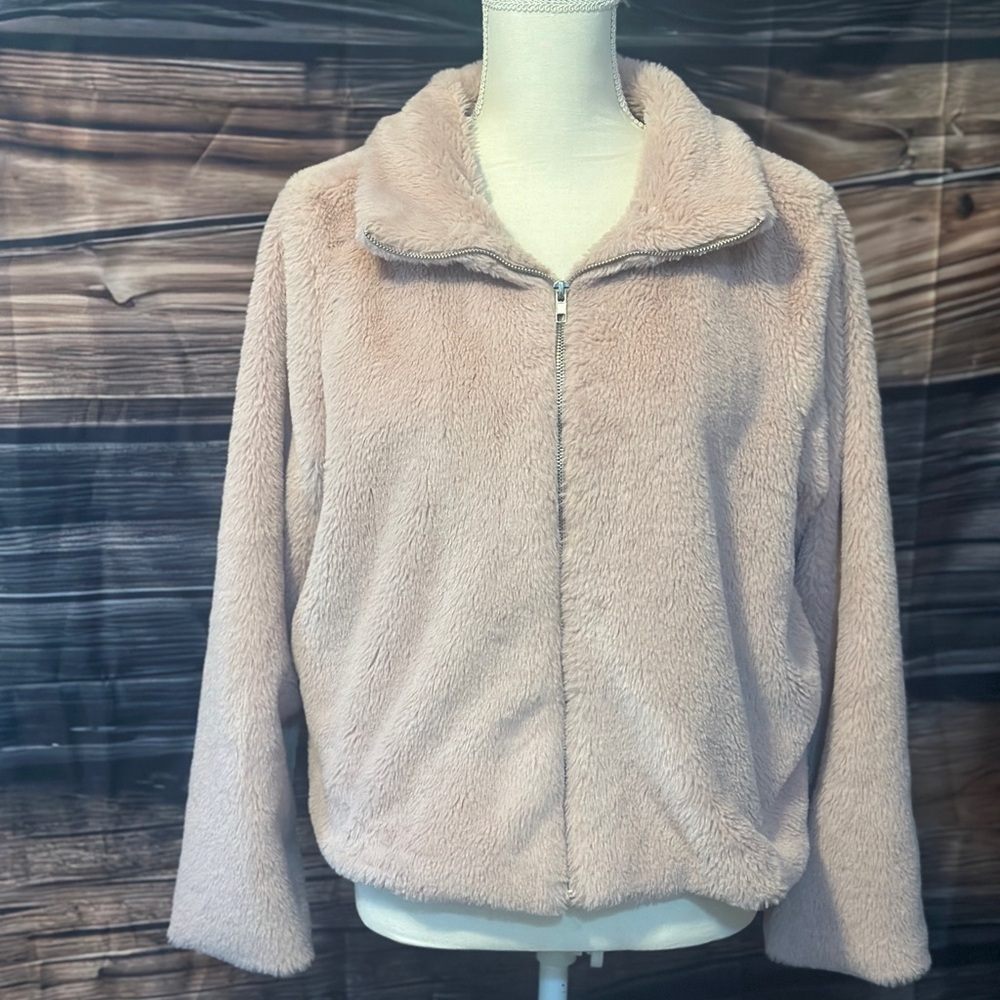 Women's Soft Pink Fleece Jacket